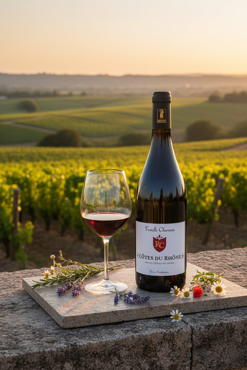 Domaine Coteaux des Travers "Famille Charavin" - Côtes du Rhône - AOC Rouge